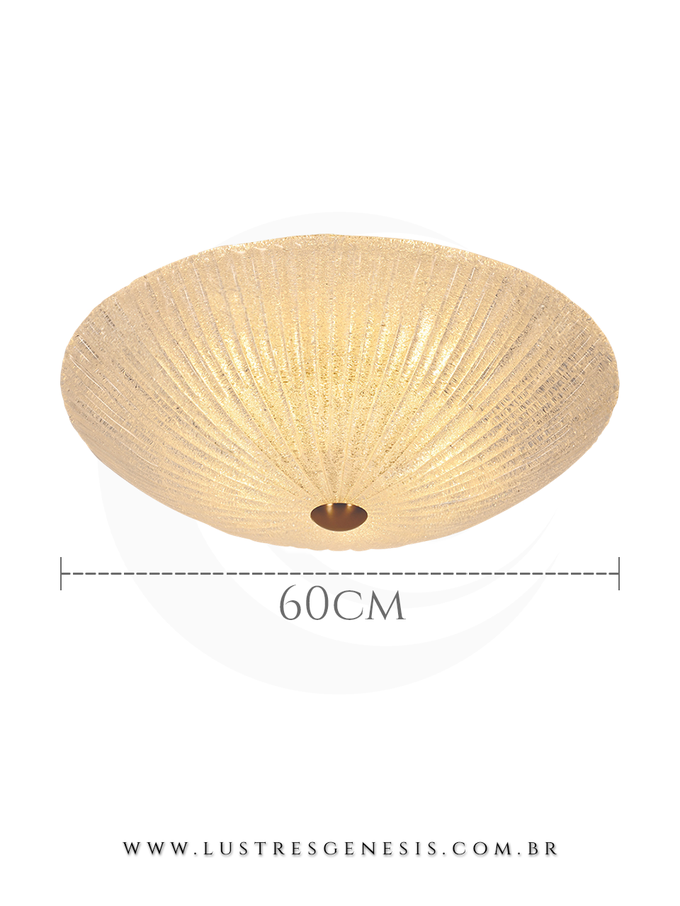 Luminaria Plafon Rústico DCX04066 Metal Bronze Ø60cm G9x8, Sala de Jantar, Quartos, Cozinha, Banheiro, Mesa Area Gourmet